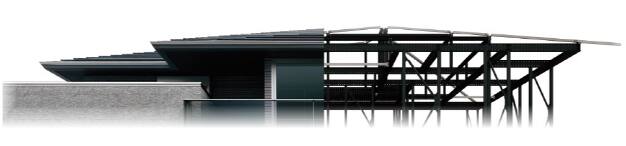 パナホームの鉄骨軸組