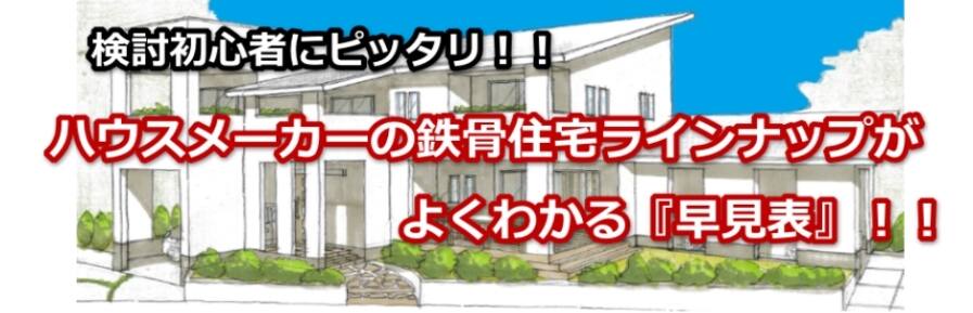 鉄骨住宅を扱うハウスメーカー一覧表　【最新版2020】